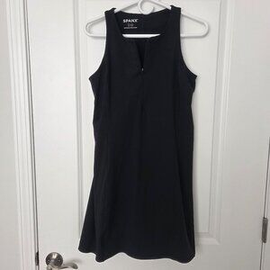 Spanx shapeware dress Zip Sleeveless Casual Slimming Black Women L-RESORT SALE